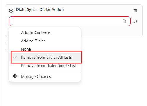 Close workflow remove lead from all Dialer.io lists