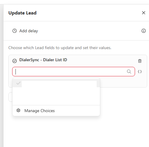 Close workflow add lead to Dialer.io