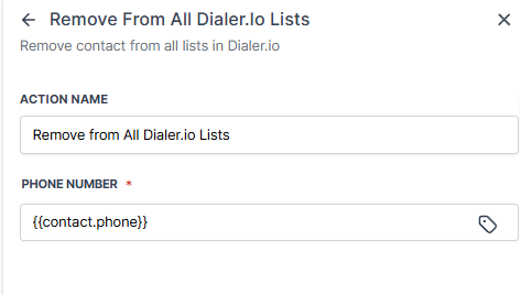HighLevel remove from all lists action